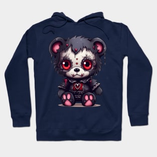 Love Me to Death: The Gothic Teddy Bear Kille Hoodie